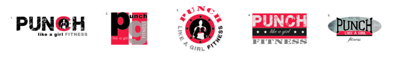 Punch Like a Girl Final Logo Concepts